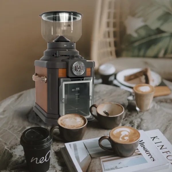 WING KWONG Coffee Grinder 16-Stage Grinding Level Adjustment